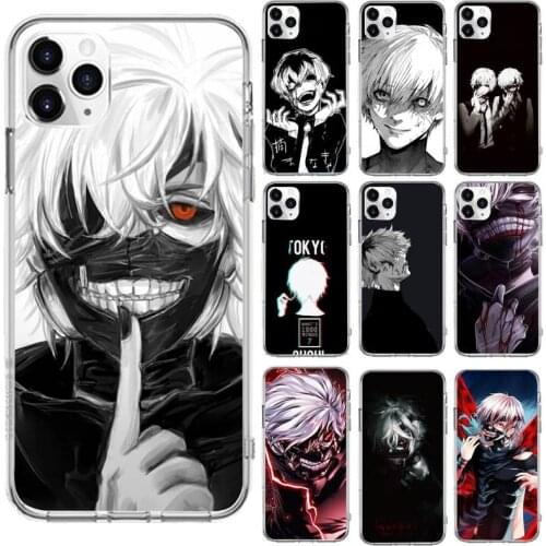 Tokyo Ghoul Cool Japanese Anime Phone Case Transparent for iPhone 6 7 8 11 12 s mini pro X XS XR MAX Plus cover funda shell