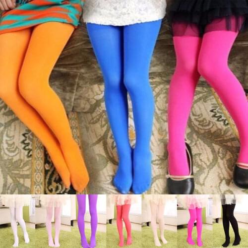 Pudcoco Girl Stockings Girls Candy Colors Kids Ballet Tights Pantyhose Stockings Dance 4-12 Y Hot