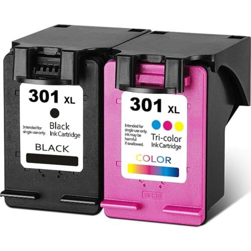 For HP 301XL Cartridge for hp 301 xl hp301 Ink Cartridge for Deskjet 1000 1050 2000 2050 2510 3050 4500 4630 5530 2540 printer