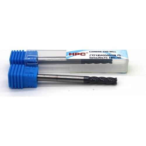 Router bit 5*5*75 of 4 flutes HRC 45 square flatted mill cutter tungsten carbide end mills CNC machine milling tools