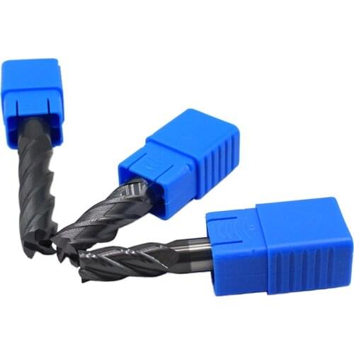 HRC50 4 flute 1mm 1.5mm 2mm 3mm 4mm 5mm 6mm 8mm 10mm 12mm tungsten carbide flat square Flat end milling cutter spiral bit CNC