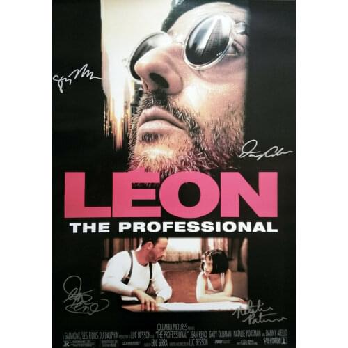 LEON THE PROFESSIONAL MOVIE Signed Photo Art Film Print Silk Poster for Your Home Wall Decor 24x36inch