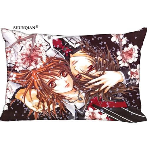 New arrival Custom Vampire Knight Pillowcase 45x35cm(One Side) Rectang Zipper Print Throw Pillowcase Cover