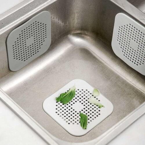 OTHERHOUSE 1pc Kitchen Square Drains Sink Strainers Filter Sewer Bathroom Drain Hair Stopper Catcher Bath Kitchen Accessories