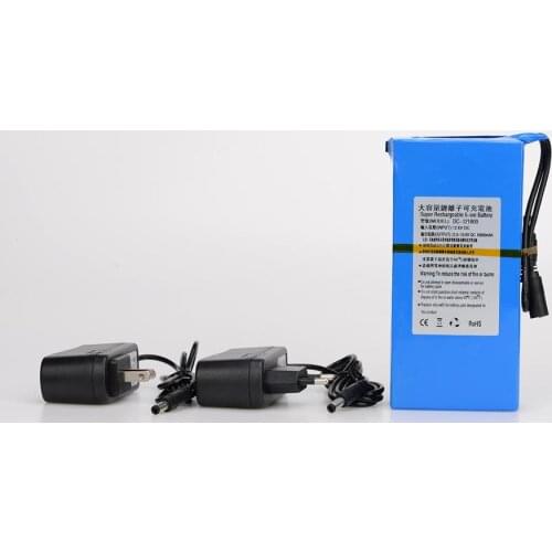 Portable DC 12V 18000mah Super Capacity Rechargeable Lithium-ion Battery Pack for CCTV Camera Video Recorder Batteries