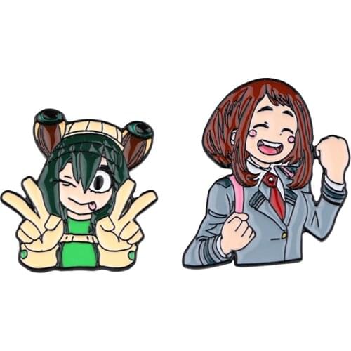 PF643 Dongmanli Japanese Anime Icons My Hero Academia Enamel Pin Brooches on clothes Backpack Badge Collar Lapel Pin Jewelry