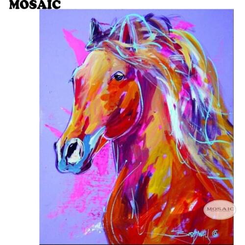 Full 5D Diy Daimond Painting "horse" 3D Diamond picture Square Rhinestone Diamant Painting cross stitch embroidery