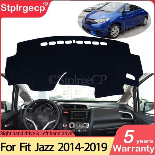 For Honda Fit Jazz 2014~2019 Anti-Slip Mat Dashboard Cover Pad Sunshade Dashmat Protect Carpet Accessories GK5 2016 2017 2018