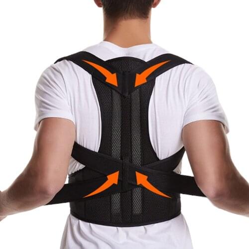 Adjustable Magnetic Bone Shoulder Posture Corrector Corset Back Brace Spine Belt Lumbar Support Straight Corrector For Men Women