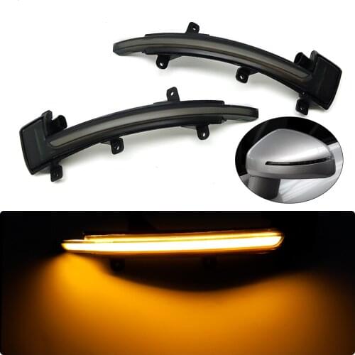 LED Dynamic Turn Signal Light For Audi TT TTS MK2 8J 2007-2014 TTRS R8 Side Mirror Indicator Lamp Sequential Blinker Trim