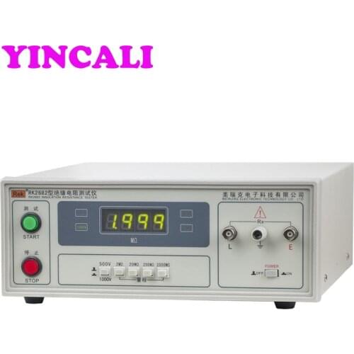Insulation Resistance Tester RK2682 Measuring Range 500k ohm -2Gohm Reliable Performance Resistance testing Meter