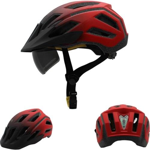 ABUS High Quality Cycling Helmet Aero Helmet Bike Bicycle Helmet EPS Men Women Goggles Lens Light MTB Road Safety 56-61cm