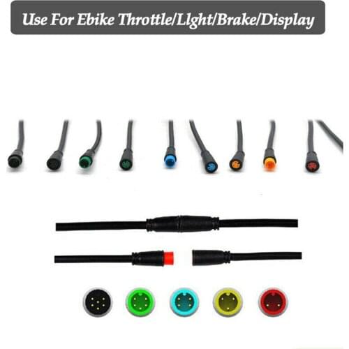 Ebike Display Connector 2/3/4/5 Pin Cable Waterproof Connector Signal Extension Line Waterproof Connector