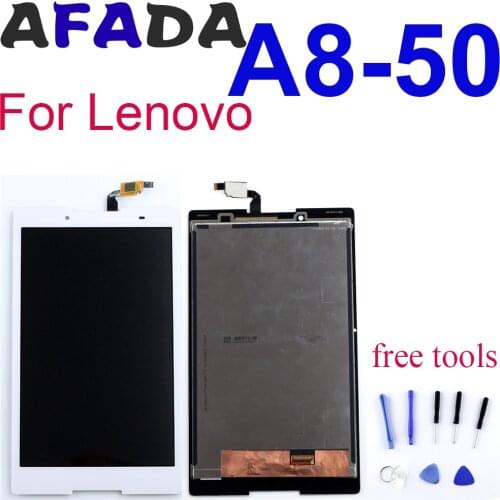 For Lenovo Tab A8-50 LCD Display With Touch Screen Digitizer Glass Assembly Replacement For Lenovo Tab 2 A8-50 A8-50F A8-5 LCD