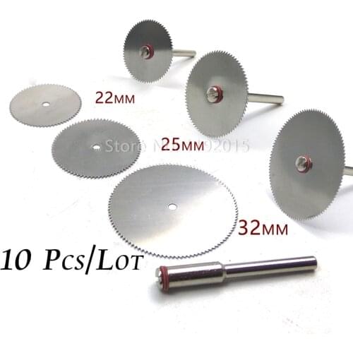 10 Pcs 32mm 25mm 22mm Circular Saw Blade Cutting Tools for Woodworking Tools Cut Off Steel Cutting Disc for Dremel Rotary Tool