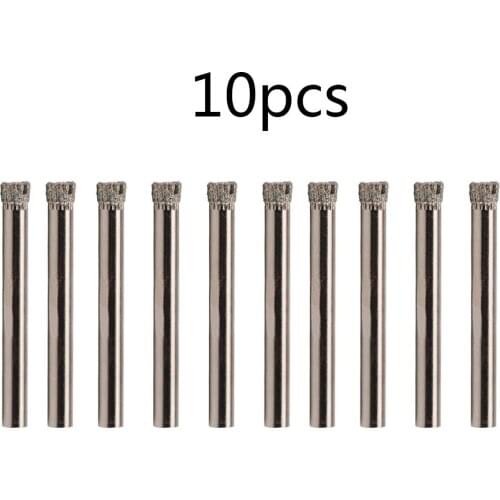 10pcs 6mm Drill Bits Tile Glass Ceramic Concrete Hole Opener Carbide Drill Bits Tools For Wall Mounts Glass Ceramic