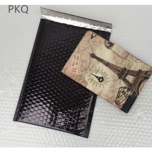 20pcs Wholesale Black Bubble bags Foam Envelope Foam Foil Office Packaging Envelope bag Moisture proof Vibration Bag 20x28cm