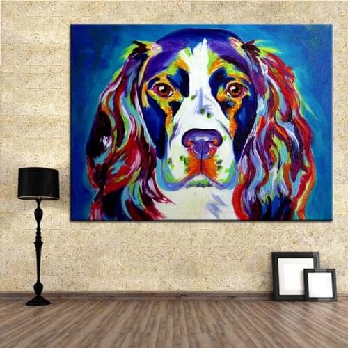 5D DIY Diamond Painting springer spaniel cute dog Full Square Rhinestone Drill Diamond Embroidery Mosaic Decor wholesale C359