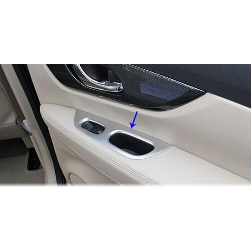 Car Handrail Armrest Door Window Glass Switch Panel Trim Frame Molding For Nissan X-Trail XTrail T32/Rogue 2017 2018 2019 2020