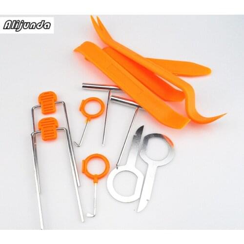 Car styling 12pcs Car Radio Door Clip Panel Kit For Acura RLX CL EL CSX ILX MDX NSX RDX RL SLX TL TSX Vigor ZDX