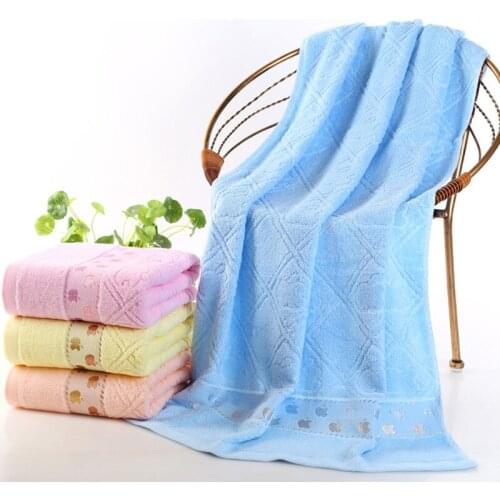 Household Little Apple Satin Bath Towel Thicken Soft Absorbent Children Wrapped Towel Beach Towel Untwisted Bath Dress 70*140cm