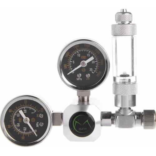 C02 Equipment Regulator Magnetic Solenoid Two Gauge Bubble Planted Aquarium -W2 10