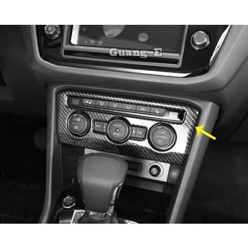 For VW TiguanL Tiguan L MK2 2016 2017 2018 2019 2020 Car Cover ABS Temperature Air-Condition Volume Switch Trim Frame Lamp Panel