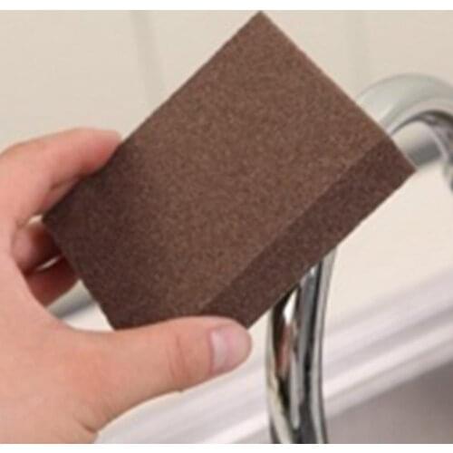 Sponge Carborundum Brush Kitchen Bathroom Silicon Carbide Sponges Cleaning Brush Emery Rust Removing Tool Kitchen Accessories
