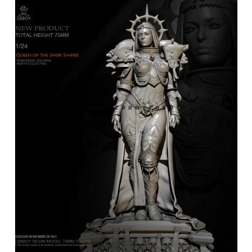 H75mm 1/24 Resin model kits figure colorless and self-assembled TD-2710