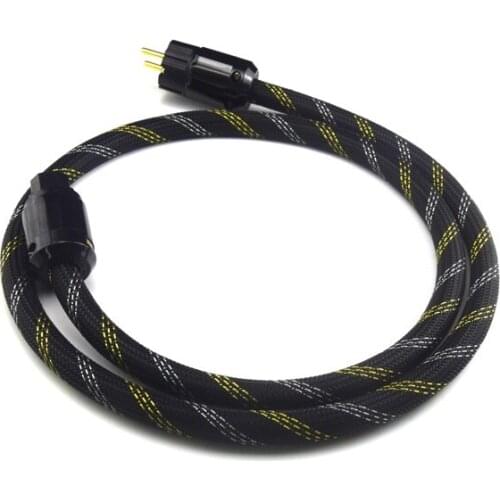 Hi-Fi Power Cable 4N OFC Pure Copper Power Cable EU US Connector Audio Line