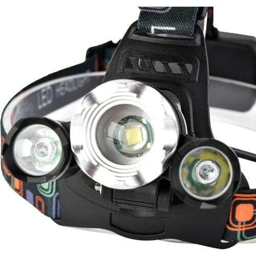 Jiguoor Bicycle Bike Camping Light 1200 Lumens T6+2 XPE Led Bicycle Headlight Infinite Zoom Waterproof Sports Headlamp 4 Modes