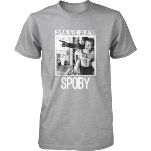 Summer funny print men tshirt women Troian Bellisario and Keegan Allen Official Spoby Tee