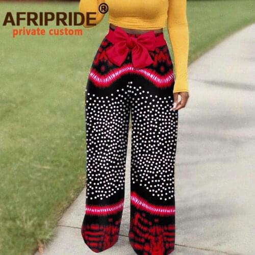 African Clothes for Women Pants High Waist Print Plus Size Casual Joggers Streetwear Sweatpants Trousers Oversized A2121001