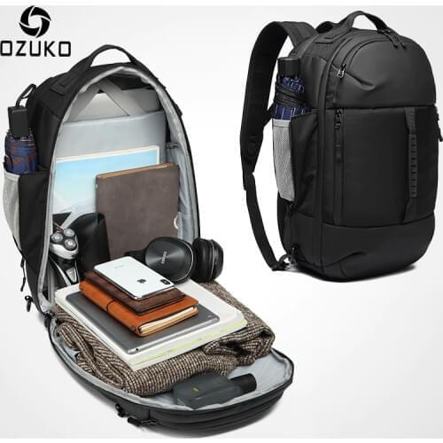 OZUKO 2019 New Multifunctional Men Backpack 15.6 inch Laptop Bag Male Waterproof Large Capacity Backpacks Travel Bags Mochila
