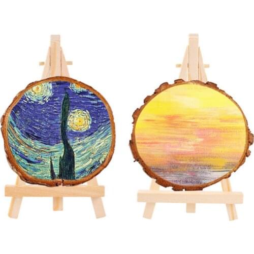 5pcs Portable Mini Wooden Easel Display Stand Tripod for Artist Painting Sketching DIY Arts Photo Cards Displaying