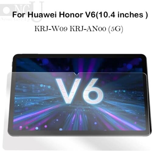Scratch Proof Clear Tempered Glass for Honor Pad V6 10.4 inches Huawei Honor V6 Tablet Screen Protector KRJ-W09 KRJ-AN00 (5G)