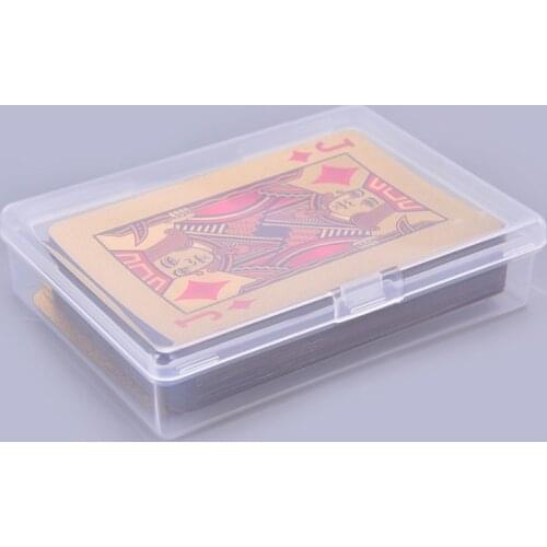 10*7cm Transparent plastic boxes playing cards container PP storage case packing poker game card box for Board games 4pcs/set