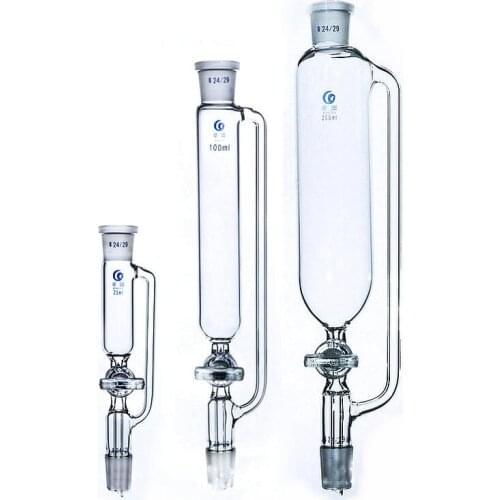 1pc 25ml to 1000ml Constant pressure separating funnel with glass piston Joint size: 19*19#, 24*24#, 29*29# Lab Dropping funnel