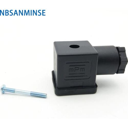 1pc Plug Solenoid Valve Connector DIN43650 A / B / C Solenoid Coil Connector For Valve Solenoid Coil Solenoid Connctors