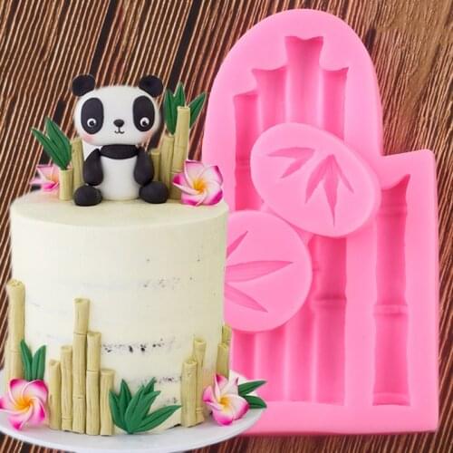 Bamboo Leaves Silicone Molds DIY Cake Border Fondant Mold Cake Decorating Tools Candy Clay Chocolate Gumpaste Moulds