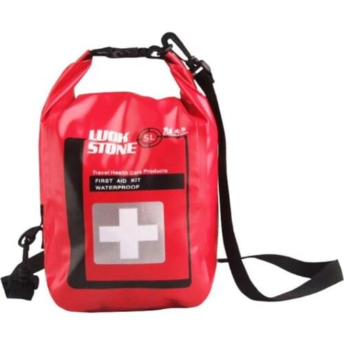 5L Outdoor Waterproof First Aid Bag Travel Camping Hiking Survival Dry Bag Drugs Emergency Treatments Storage Case