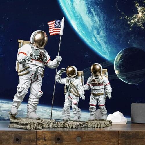 Creative Personality Space Astronauts Peoples Sculpture Decoration planetary exploration crafts decoration