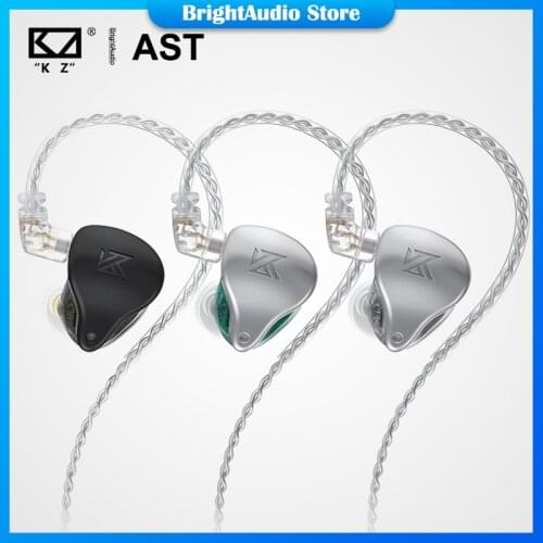 KZ AST HIFI In-ear Earphone 24 BA Units Balanced Armature Noise Cancelling Headset Sport Earbuds 2PIN 0.78mm Detachable Cable