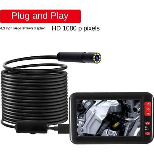 Pipeline High-definition Endoscope Car Aftermarket Air Conditioner Probe Waterproof Endoscope Sewer Detector