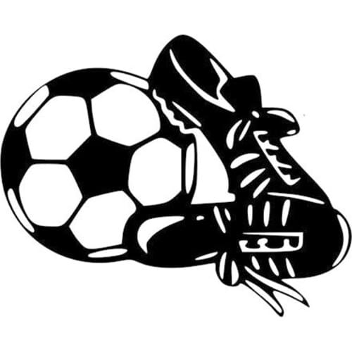 15.8cm*12.5cm Fashion Personality Football Shoes Car Stickers Creative Accessories S2-0215