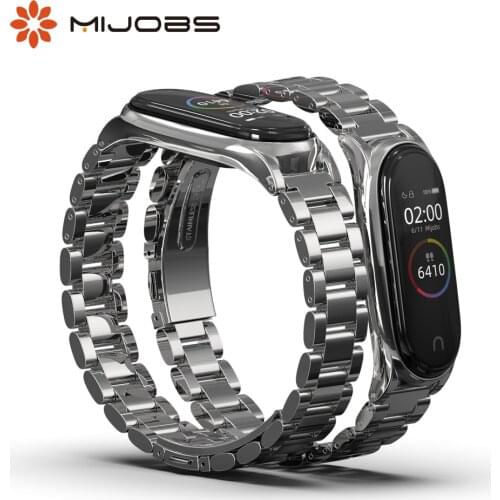 Bracelet for Miband 3 4 5 6 Metal Correa for Mi Band 6 Strap Opaska for Xiaomi Mi Band 5 Strap Correas Mi3 NFC Global Wristband