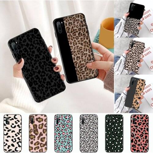Leopard Print Pattern Phone Case For Huawei P 9 8 10 40 Mate 30 Honor 8 8A 20 20s 9x nova 6se 5t Y9s PSMART lite pro 2017