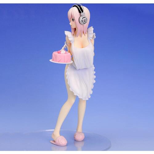 21cm Nitroplus Super Sonico Anime Figure Valentine Super Sonico Action Figure SoniComi Sonico Figurine Collectible Model Toys