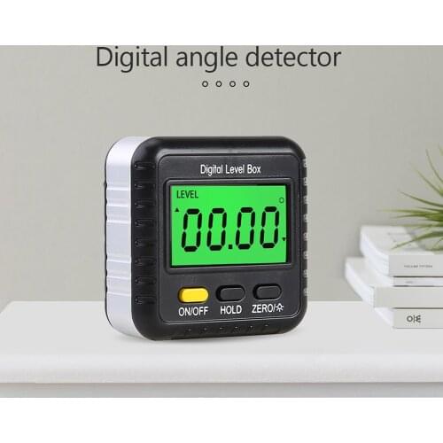 Magnetic Digital Inclinometer Level Box Gauge Angle Meter Finder Protractor Base Small Electronic Protractor Measuring Tools