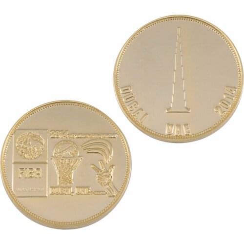 Metal Craft Basketball Award Gold Coin cheap custom 3D coins